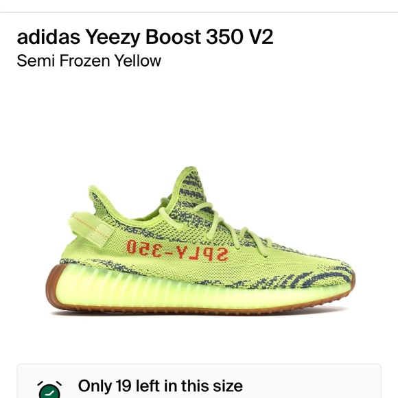 Yeezy 350 V2 Semi-Frozen Yellow - Picture 6 of 7